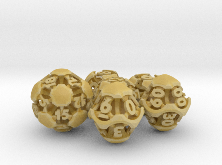 Chord Dice Set with Decader 3d printed