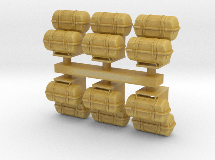 1:96 scale Life Boat Canister Stacked in set of 6 3d printed 