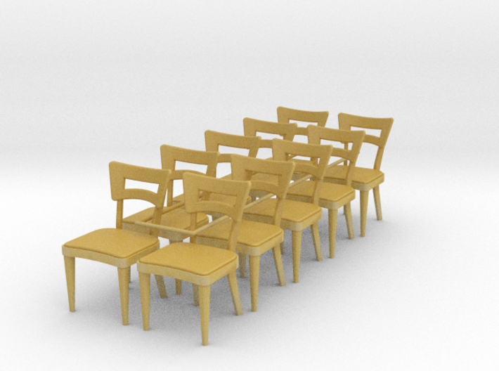 1:48 Dog Bone Chairs (Set of 10) 3d printed 