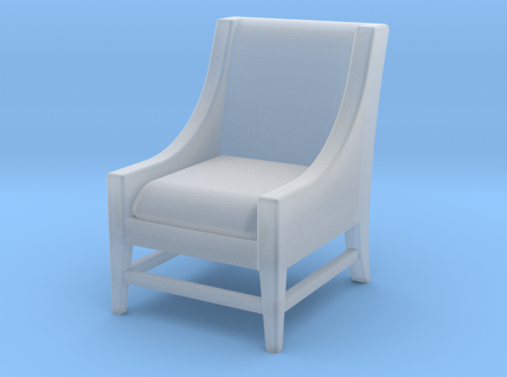 1:48 Contemporary Slipper Chair 3d printed
