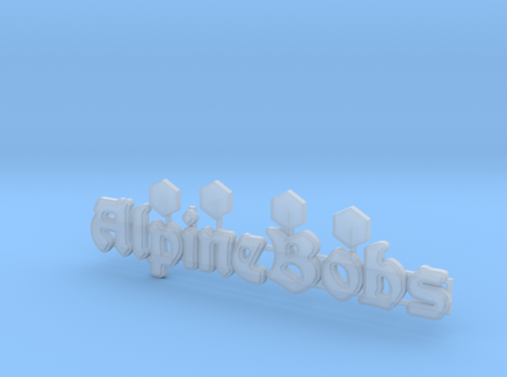 Logo &quot;Alpine Bobs&quot; für 1:87 (H0 scale) 3d printed