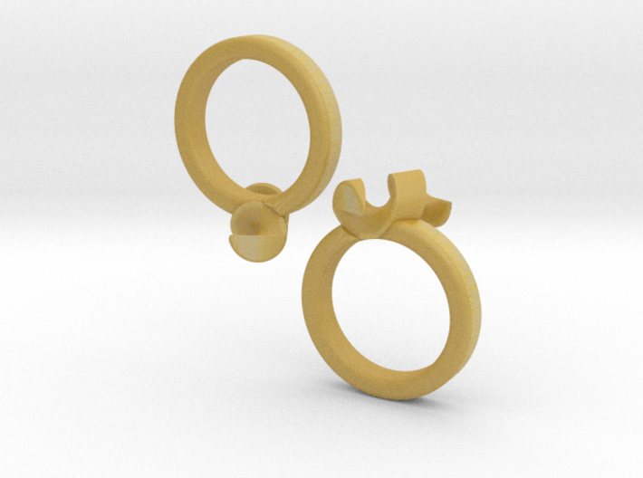 united-puzzle-ring 3d printed