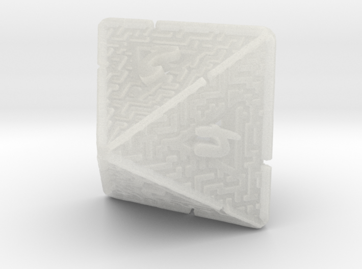 8 Sided Maze Die V2 3d printed