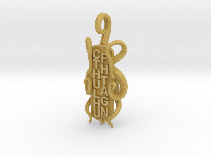 Cthulhu Fhtagn Pendant 3d printed