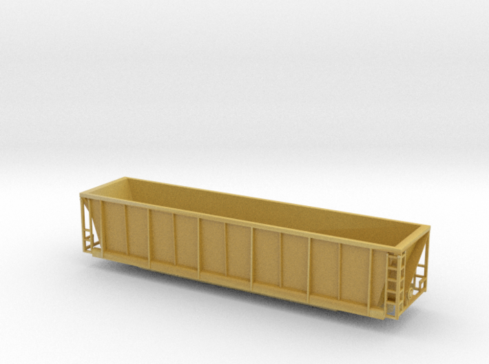 Z scale Coalveyor (tm) bathtub gondola 3d printed 