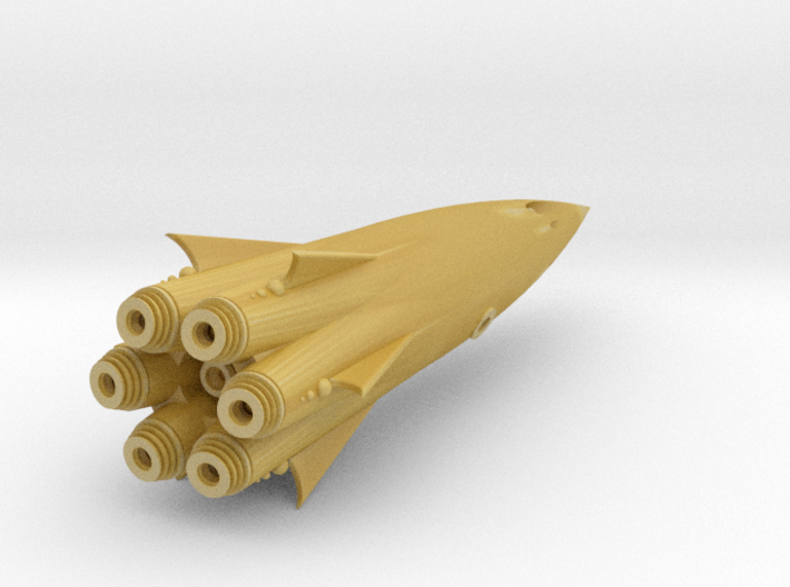 &quot;Cohete&quot; Class SpaceShip Heavy Armed. 3d printed