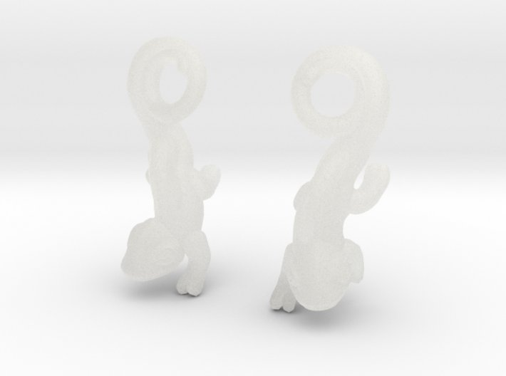 chameleon Earrings (Small) 3d printed