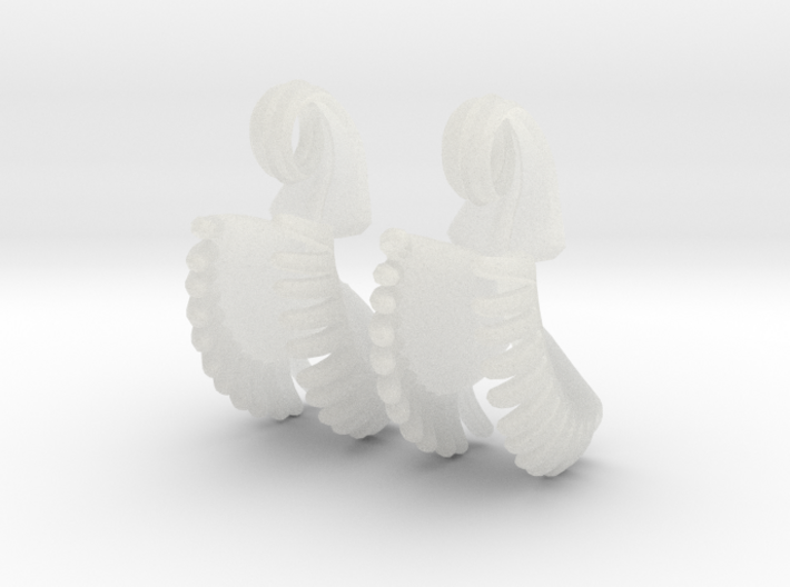 Venus Fly Trap Earrings (Small) 3d printed