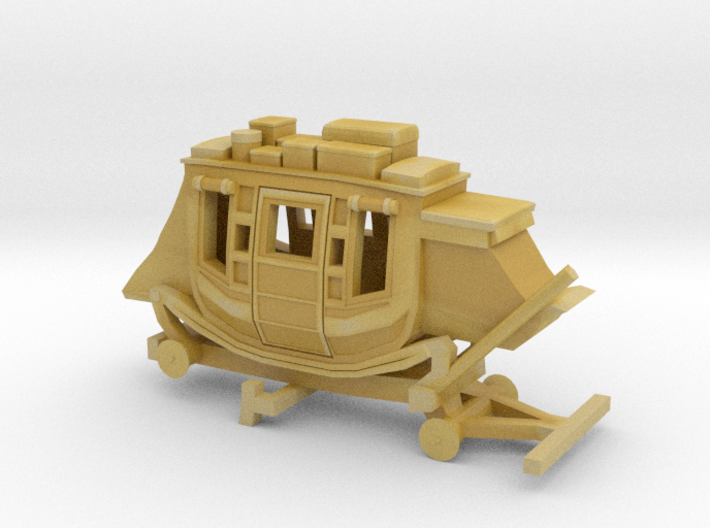 Z Scale Stagecoach - No Wheels 3d printed 