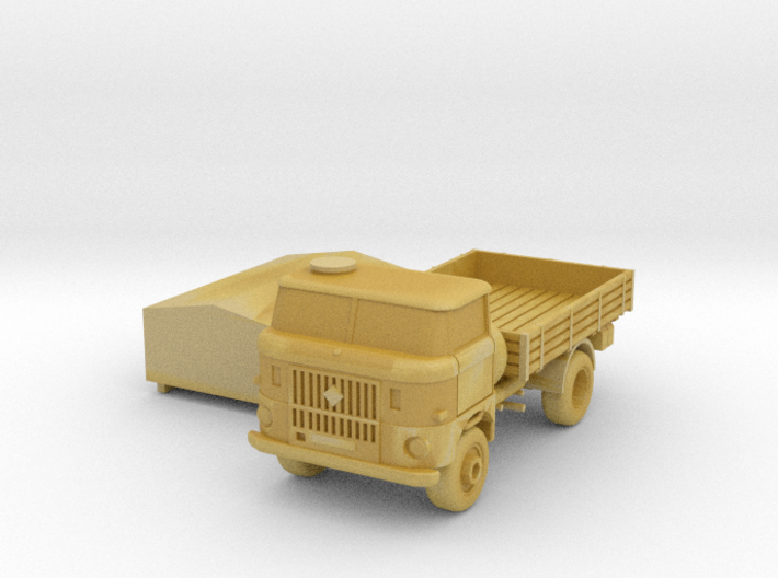 W50 Pritsche&Plane / flat bed & canvas (N, 1:160) 3d printed 