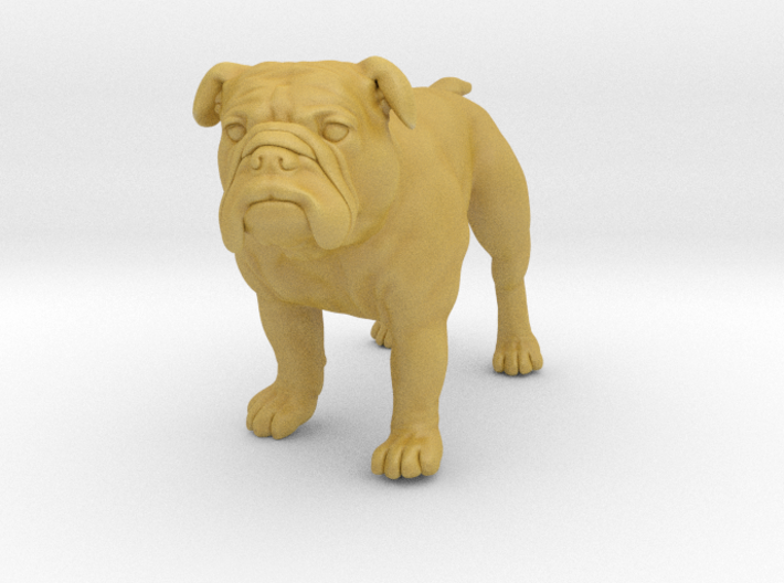 Bulldog S Full Color Sandstone 3d printed