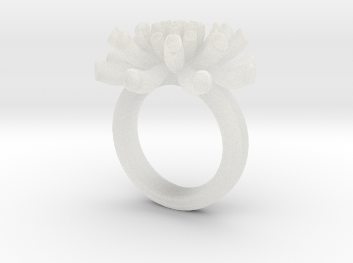 Sea Anemone Ring 18.5mm 3d printed