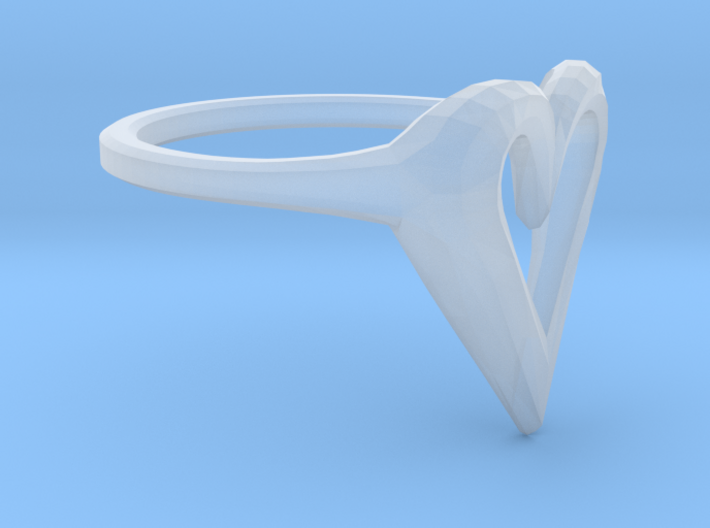 FLYHIGH: Skinny Heart Ring 11mm 3d printed