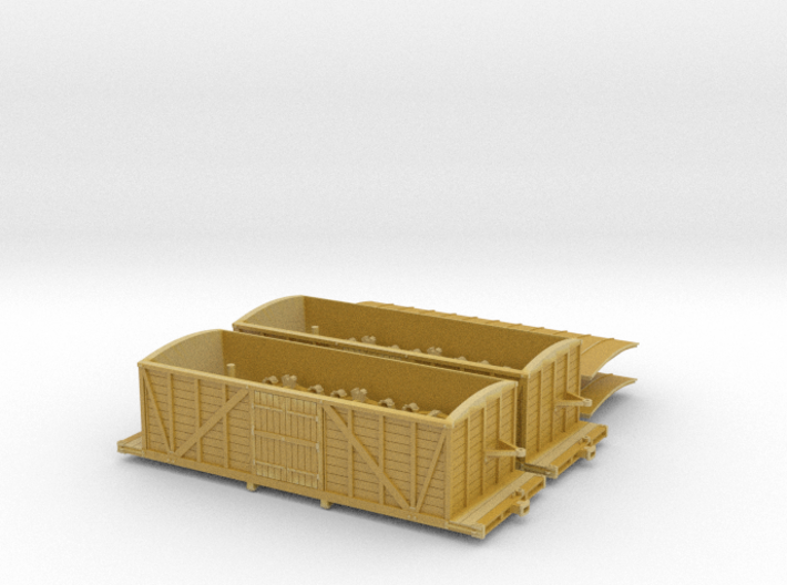 R33 x2 N scale St. Petersburg Moscow boxcar 1847 3d printed 
