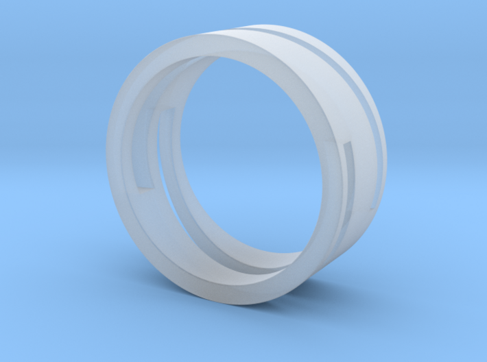 geometric ring 01 16,6-12-6 3d printed