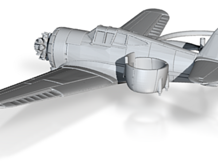 1/144th - Curtiss 75 &quot;Hawk&quot; (P36) 3d printed