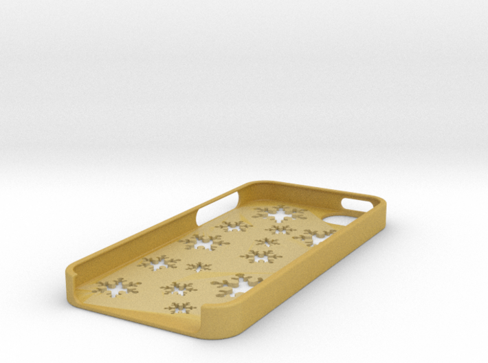 Snowflake iPhone 5 case 3d printed