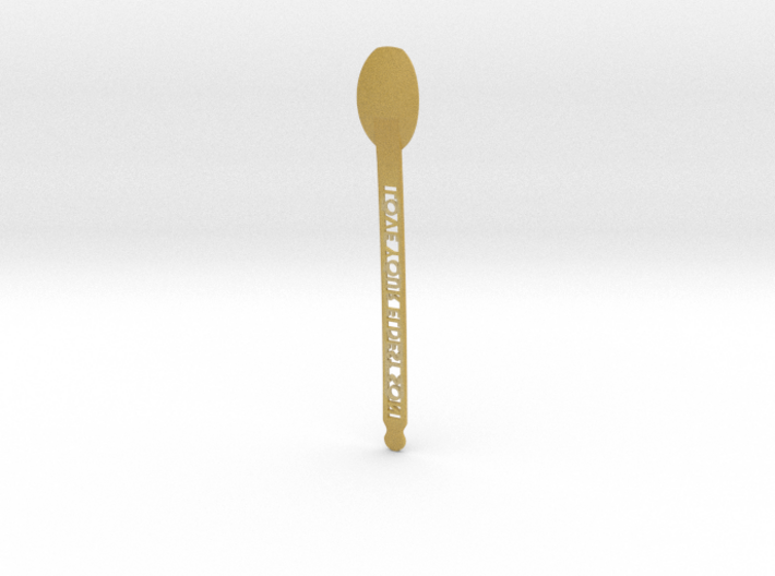 Spoon ("Love Your Eldest Son") 3d printed 