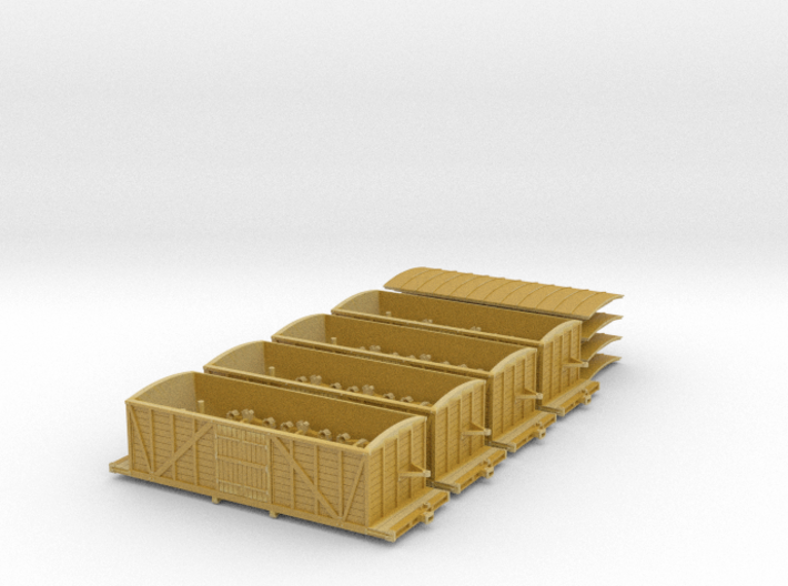 R33 x4 N scale St. Petersburg Moscow boxcar 1847 3d printed 