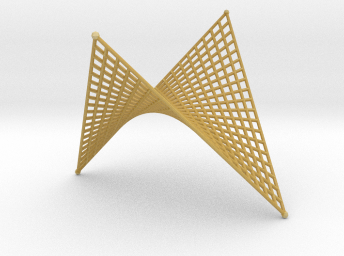 Hyperbolic-Paraboloid Doubly-Ruled Surface Structu 3d printed