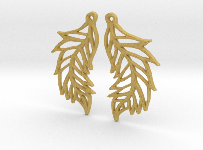 :Featherflight: Earrings 3d printed