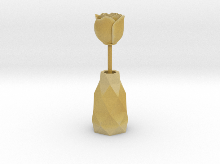 Rose In A Vase smaller 3d printed 