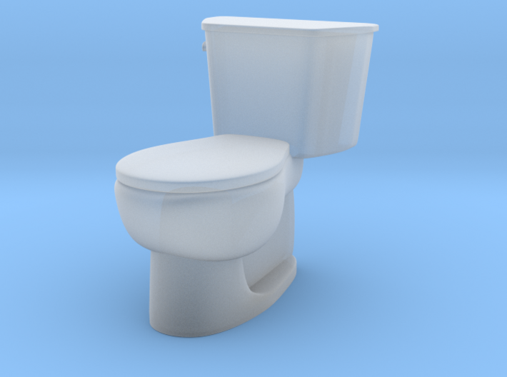 1:24 Tank Toilet (Not Full Size) 3d printed