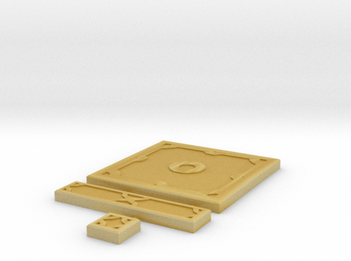 SciFi Tile 02 - Standard plate 3d printed