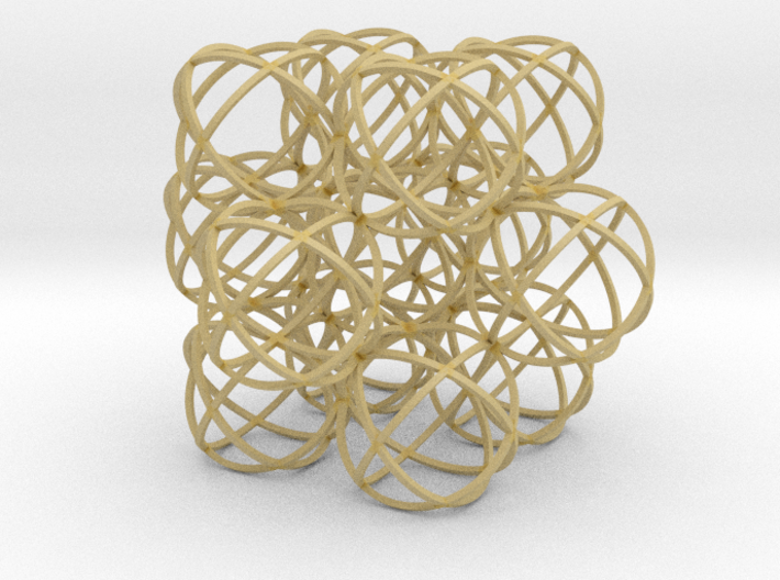 Packed Spheres Cuboctahedron 3d printed