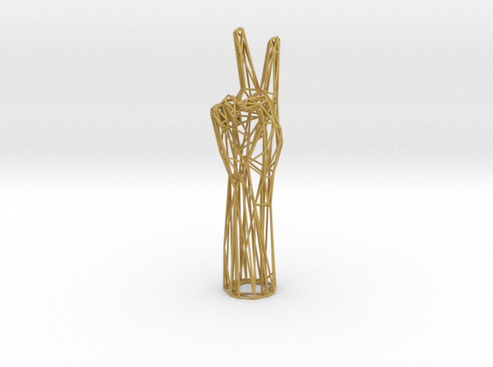 Peace Sign Hand: Jewelry Stand (5'') 3d printed 
