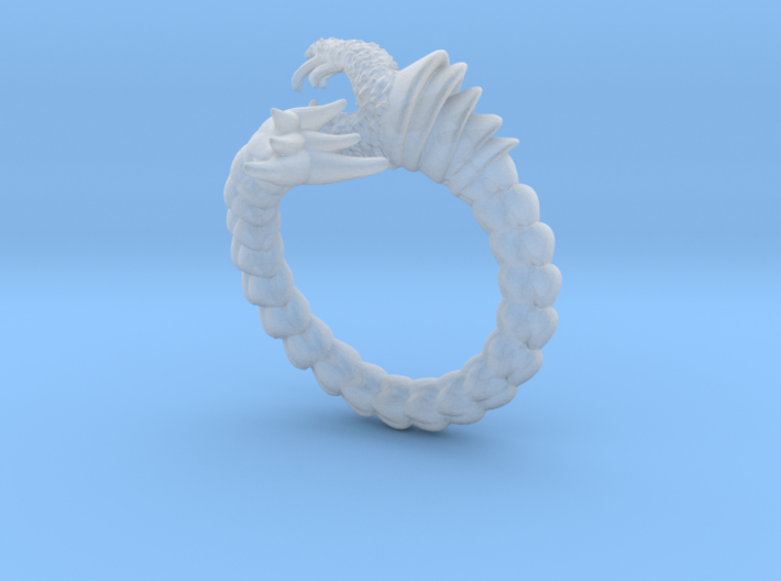 Viper Fish Ring 3d printed