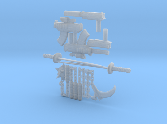 Micro Munny All Weapons 3d printed