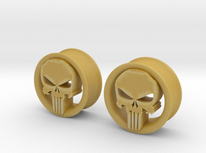 1 Inch Revenge Skull Plugs  3d printed 