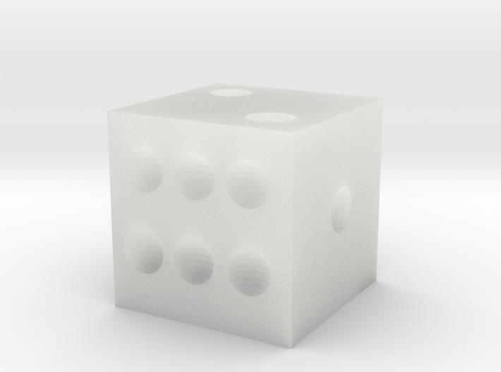 Tiny Dice that is very wrong but so right 3d printed
