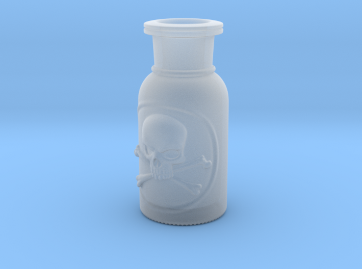 Skull and Crossbones Poison Bottle 3d printed