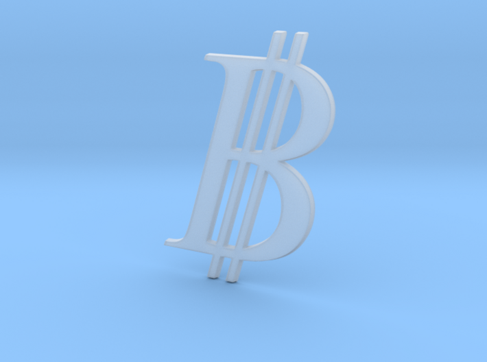 Bitcoin Logo 3D 3d printed