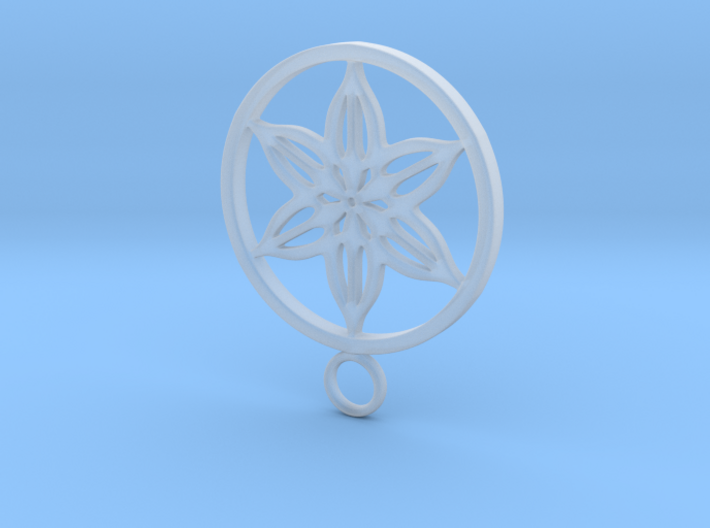flower pendant 3d printed