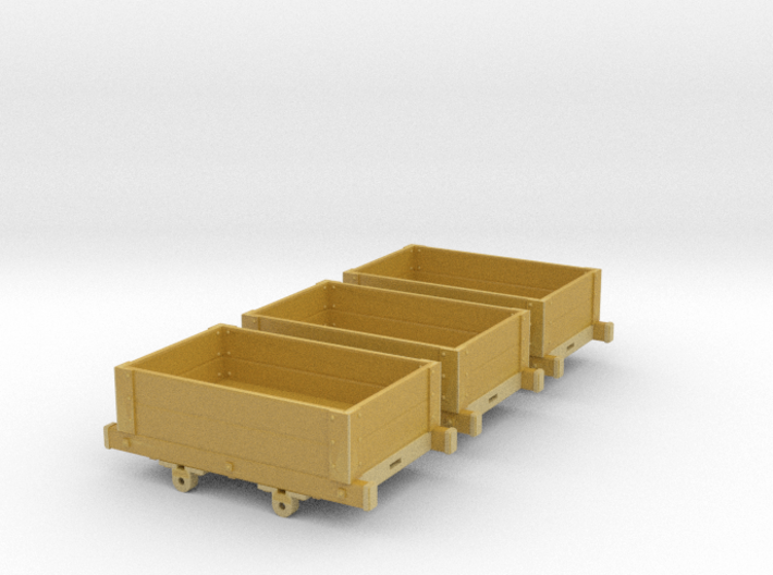 Aberllefenni Box Wagon (x3) 3d printed 