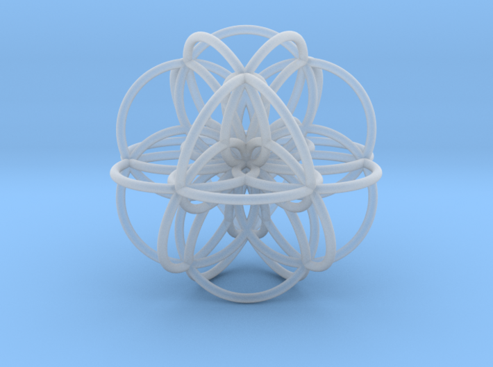 Seed of Life: Cuboctahedral Flower 3d printed