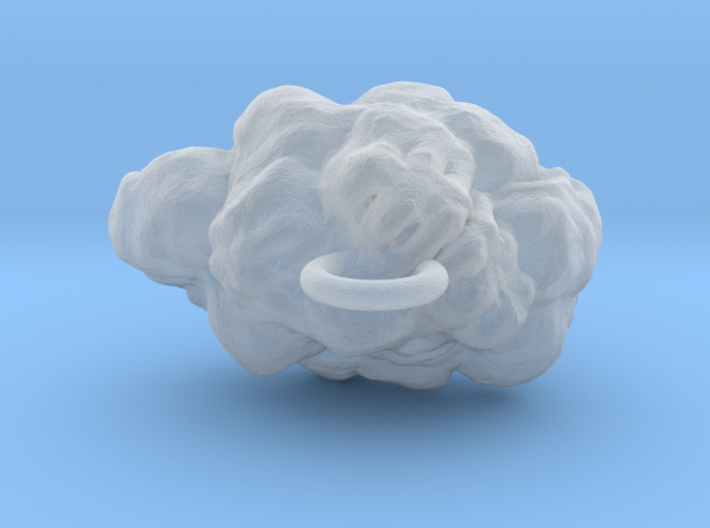 Cloud Earring 3d printed