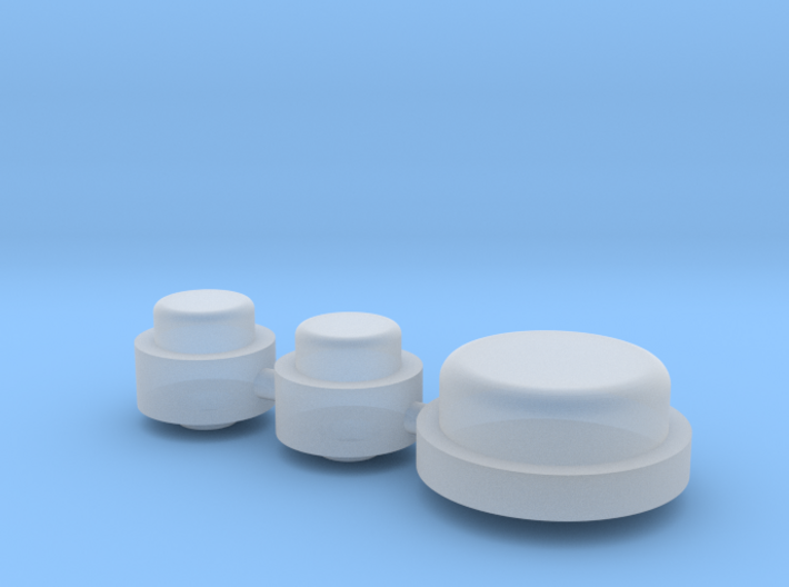 Button Group - Plastics 3d printed