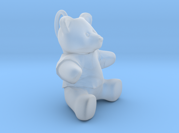 Teddy bear pendant 3d printed