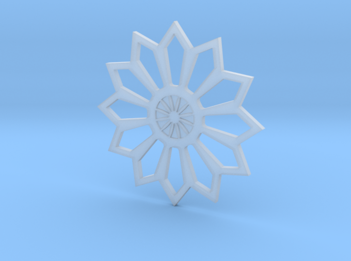 Moroccan Flower Pendant 3d printed