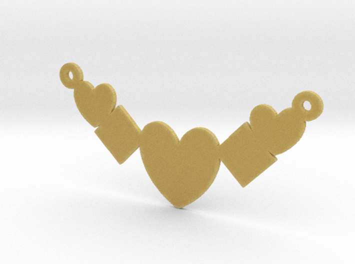 Heart Shaped Necklace 3d printed