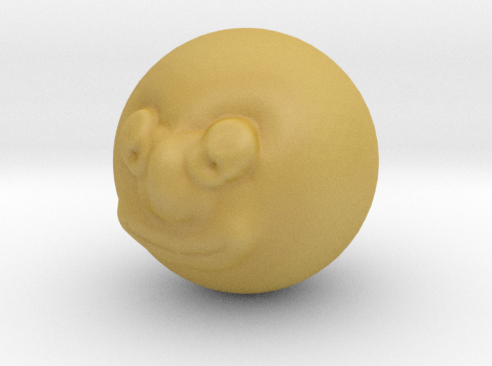 The Beaming Sun or The Man In The Moon 3d printed