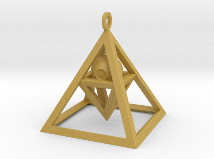 Sight of Pyramid Pendant 3d printed