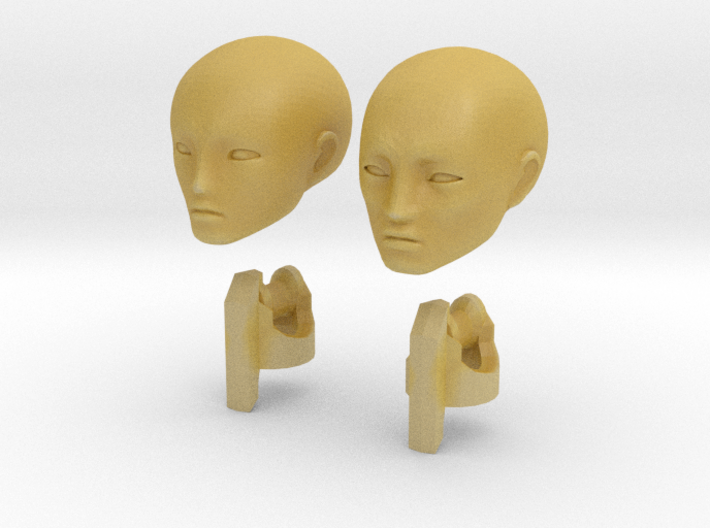 1/20 scale ALPHA EGO BJD, Male extra heads 3d printed 