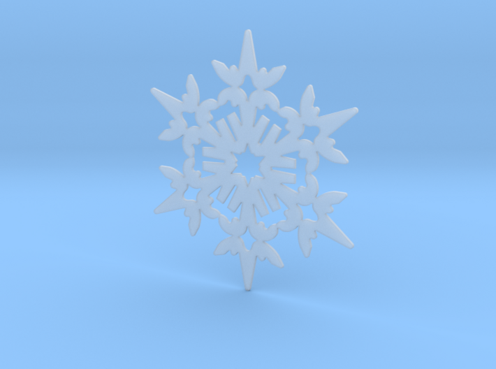 Wings Snowflake - Flat 3d printed