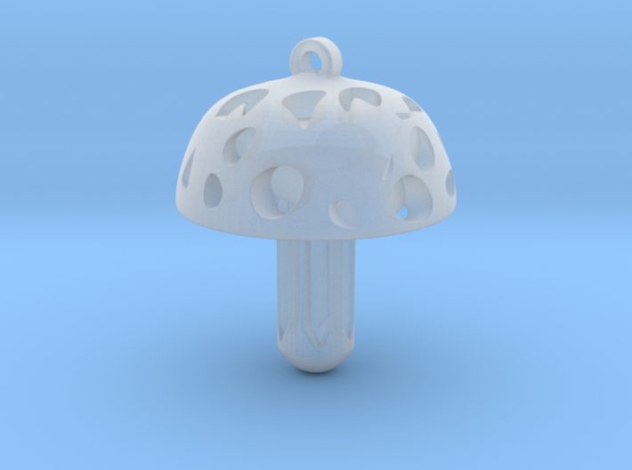 Mushroom Pendant 3d printed