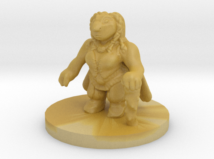 Dwarf Druid Miniature 3d printed